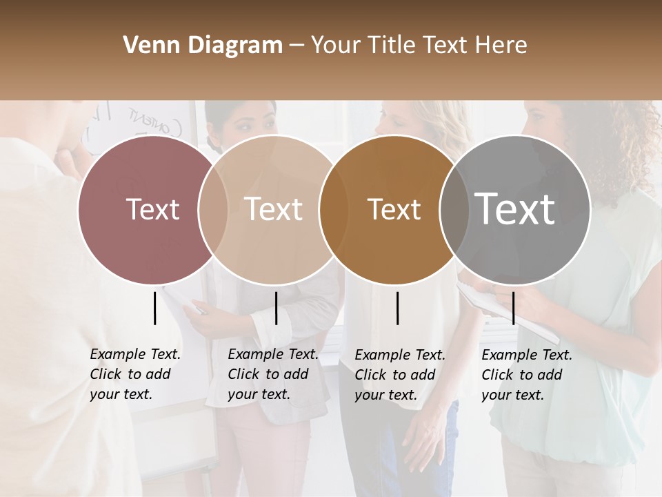 A Group Of People Standing In Front Of A Whiteboard PowerPoint Template