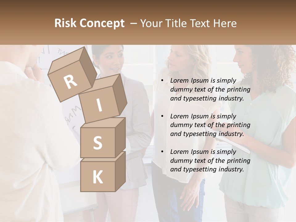 A Group Of People Standing In Front Of A Whiteboard PowerPoint Template