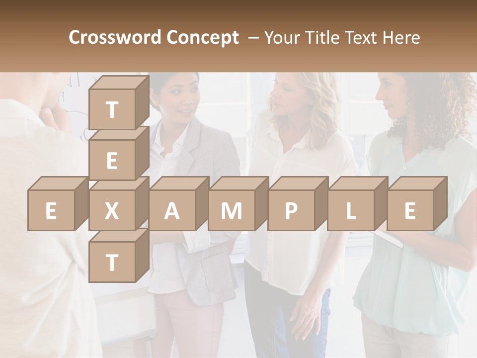 A Group Of People Standing In Front Of A Whiteboard PowerPoint Template