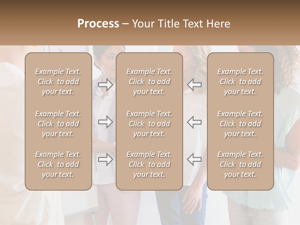 A Group Of People Standing In Front Of A Whiteboard PowerPoint Template