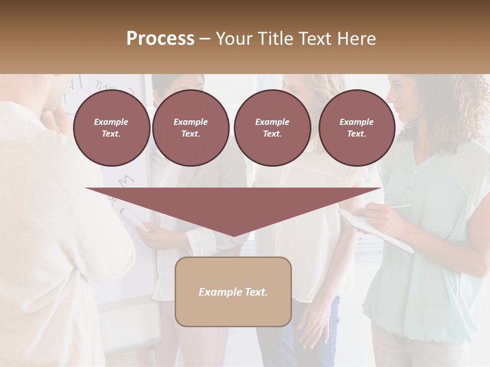 A Group Of People Standing In Front Of A Whiteboard PowerPoint Template