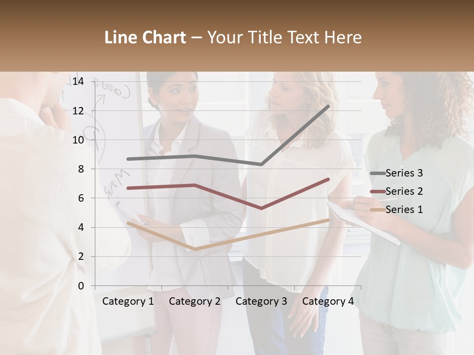 A Group Of People Standing In Front Of A Whiteboard PowerPoint Template
