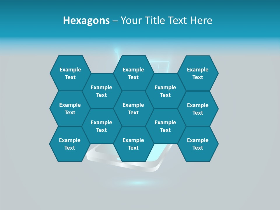 A Shopping Cart On Top Of A Cell Phone PowerPoint Template