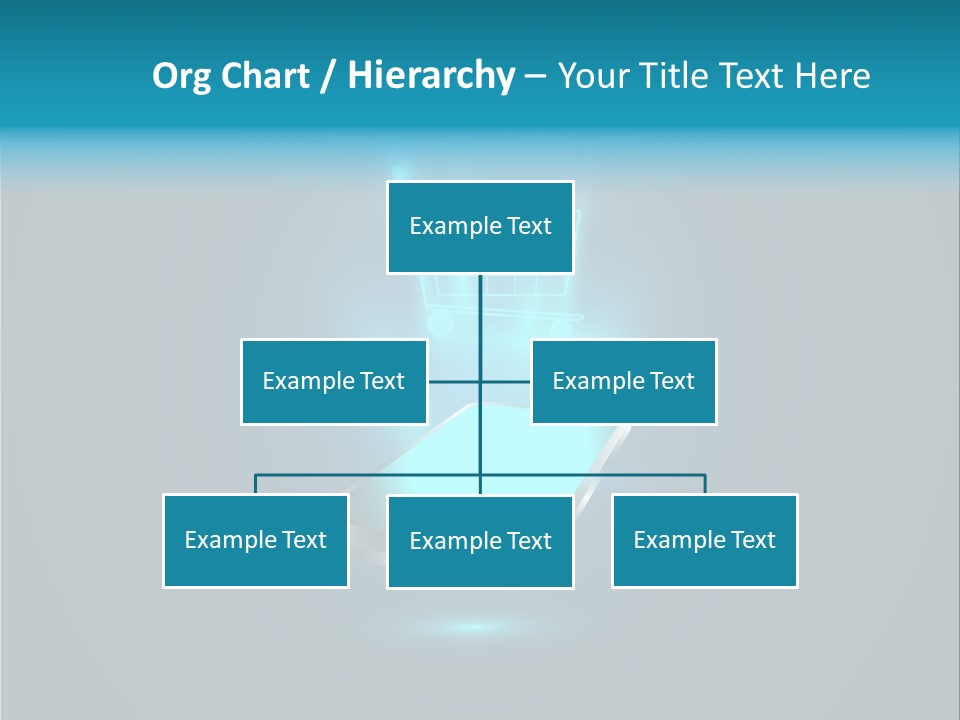 A Shopping Cart On Top Of A Cell Phone PowerPoint Template