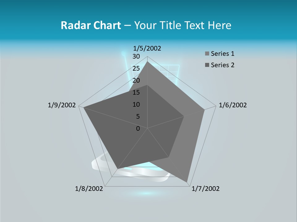 A Shopping Cart On Top Of A Cell Phone PowerPoint Template