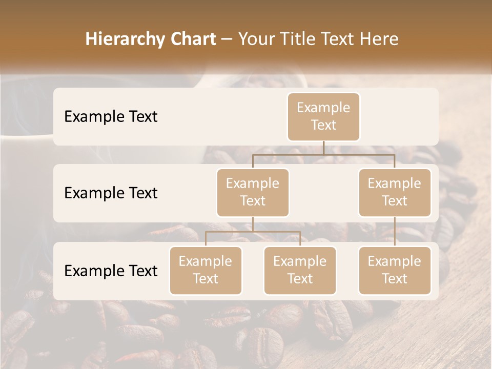 A Cup Of Coffee Sitting On Top Of A Pile Of Coffee Beans PowerPoint Template