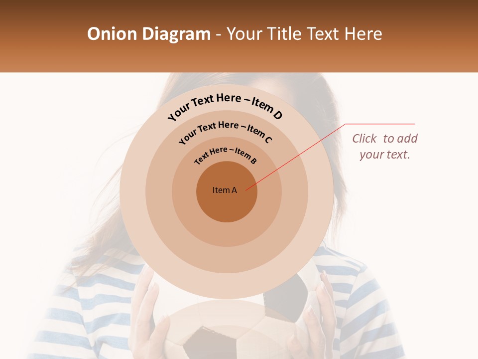 A Woman Holding A Soccer Ball In Her Hands PowerPoint Template