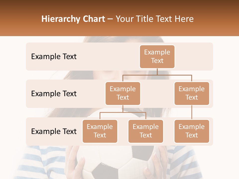 A Woman Holding A Soccer Ball In Her Hands PowerPoint Template
