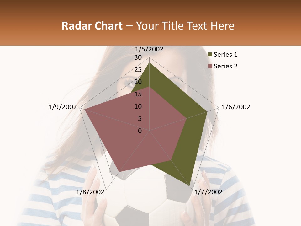 A Woman Holding A Soccer Ball In Her Hands PowerPoint Template