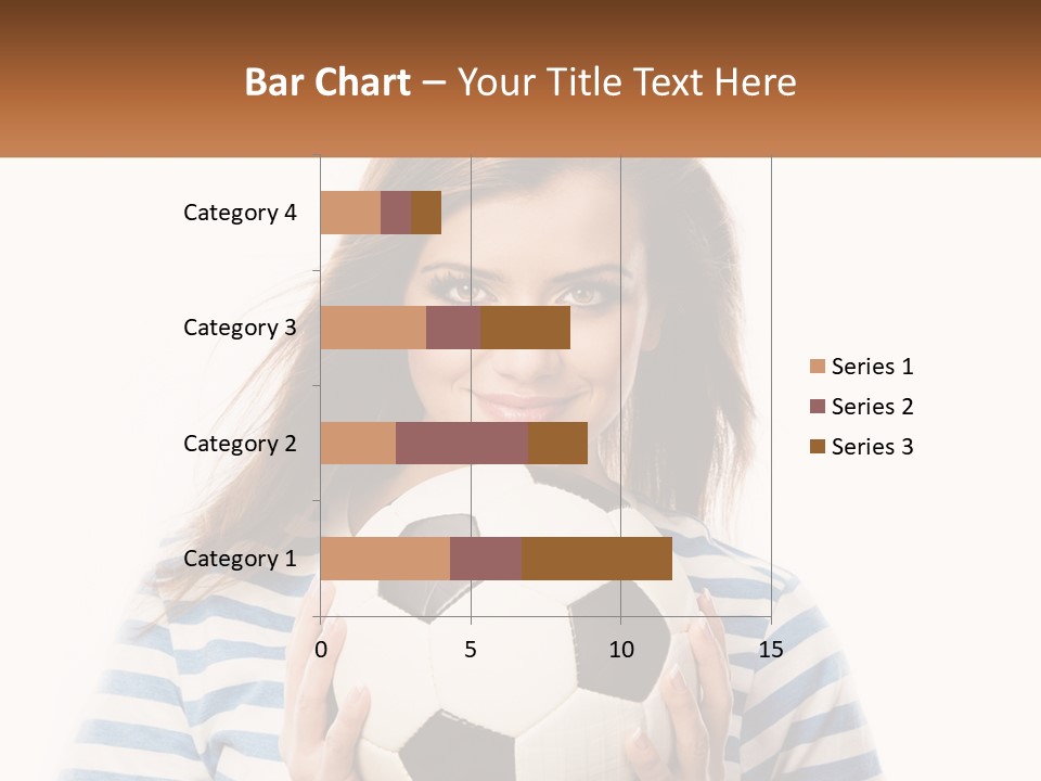 A Woman Holding A Soccer Ball In Her Hands PowerPoint Template