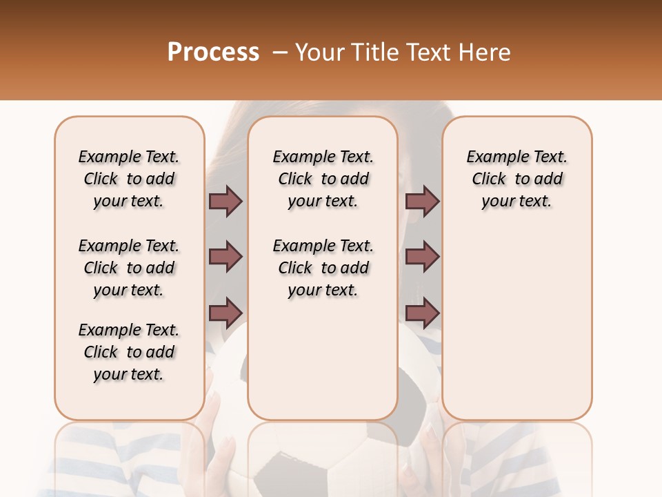 A Woman Holding A Soccer Ball In Her Hands PowerPoint Template