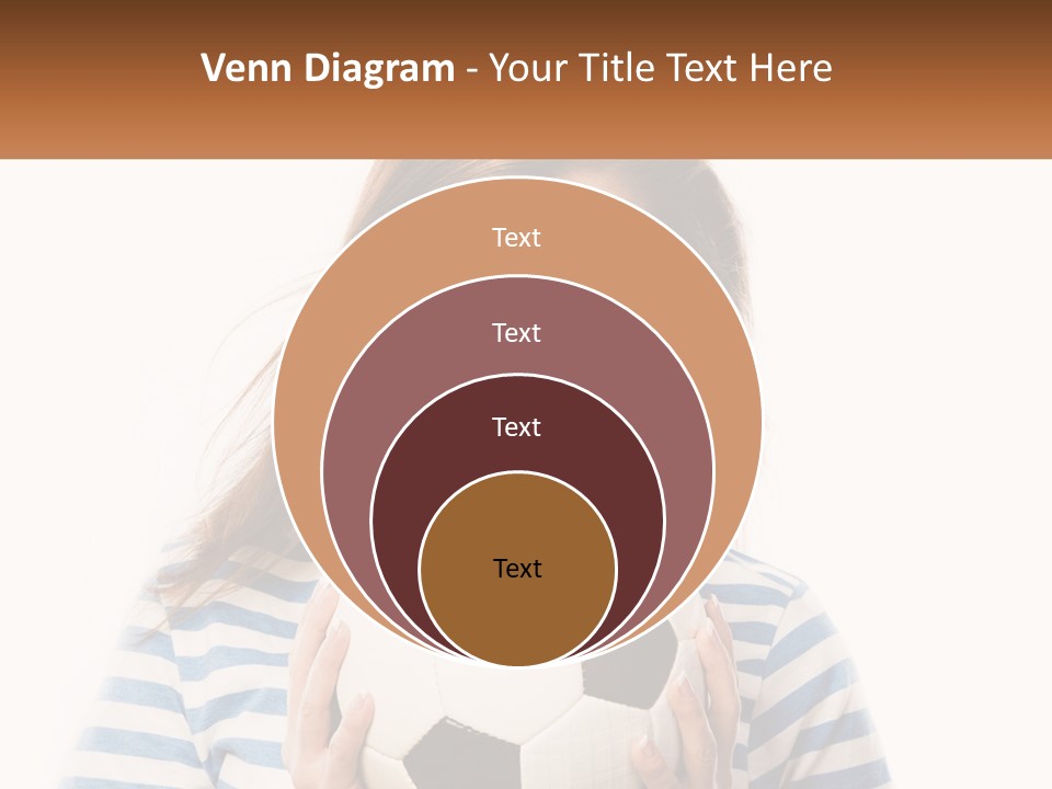 A Woman Holding A Soccer Ball In Her Hands PowerPoint Template