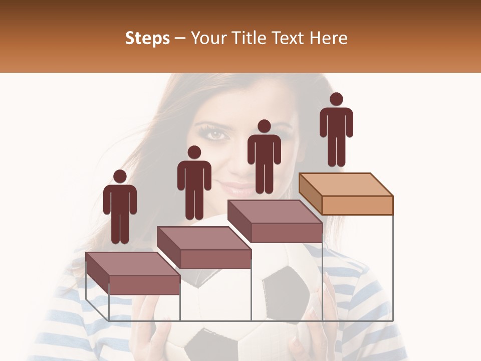 A Woman Holding A Soccer Ball In Her Hands PowerPoint Template