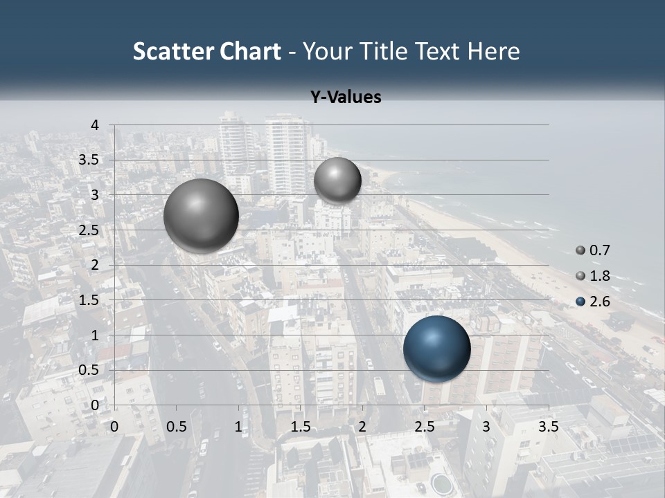 An Aerial View Of A City With The Ocean In The Background PowerPoint Template