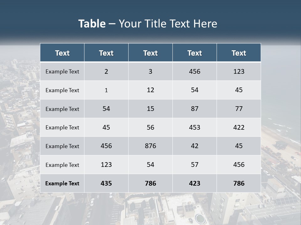 An Aerial View Of A City With The Ocean In The Background PowerPoint Template