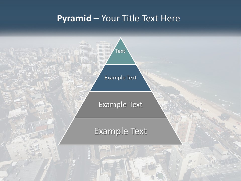 An Aerial View Of A City With The Ocean In The Background PowerPoint Template