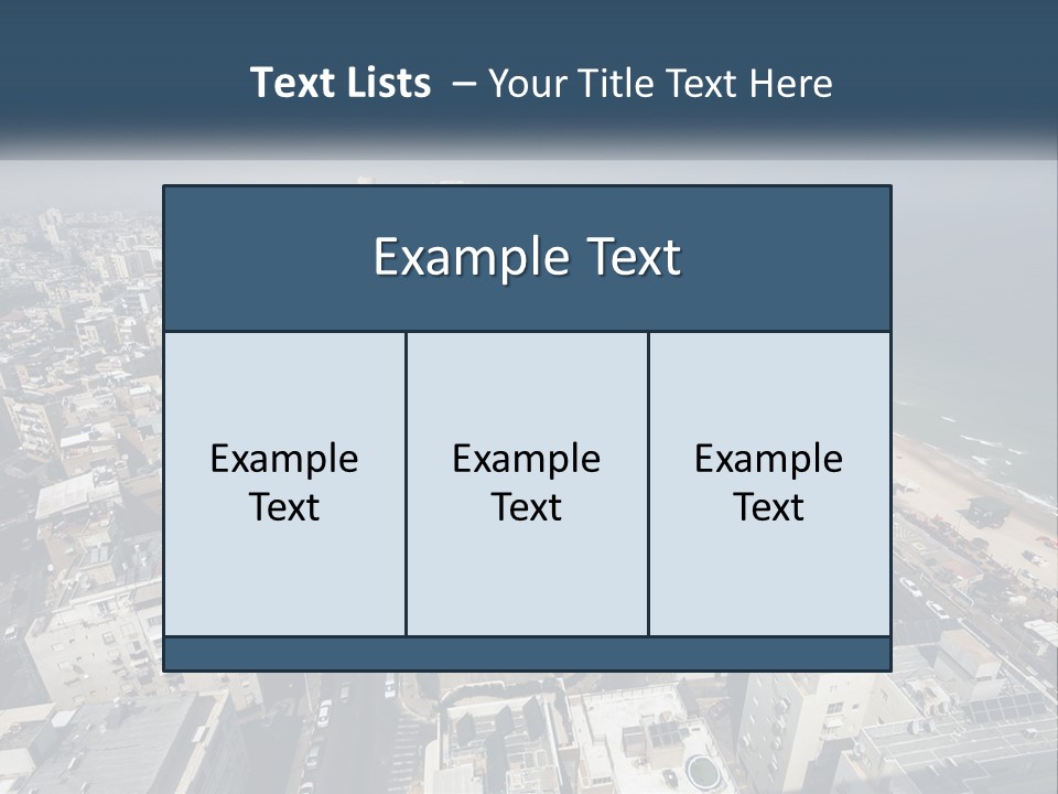 An Aerial View Of A City With The Ocean In The Background PowerPoint Template