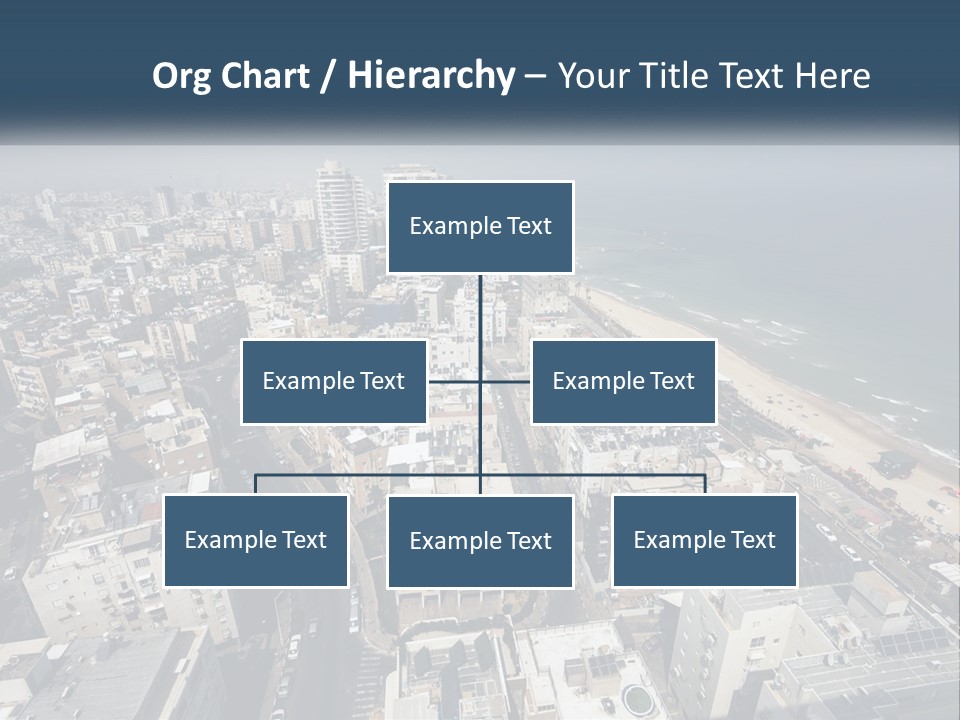 An Aerial View Of A City With The Ocean In The Background PowerPoint Template
