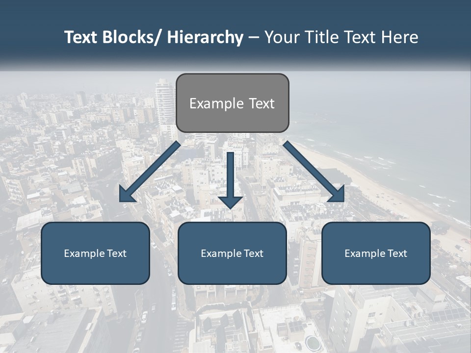 An Aerial View Of A City With The Ocean In The Background PowerPoint Template