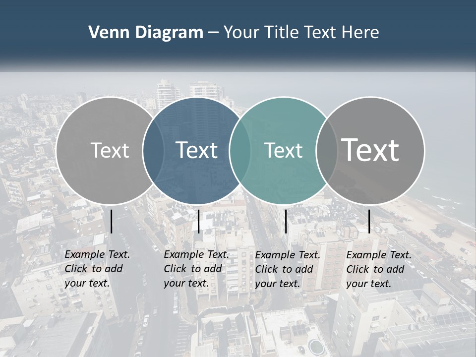 An Aerial View Of A City With The Ocean In The Background PowerPoint Template