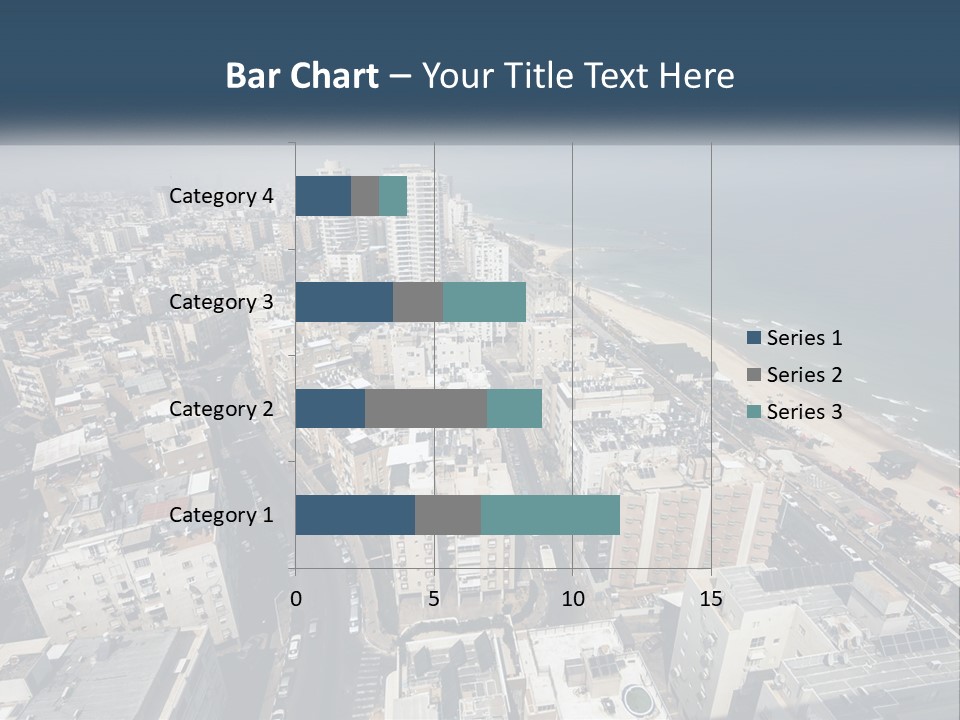 An Aerial View Of A City With The Ocean In The Background PowerPoint Template