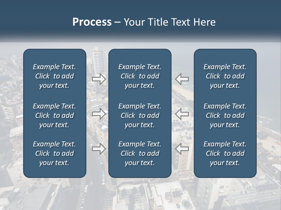 An Aerial View Of A City With The Ocean In The Background PowerPoint Template