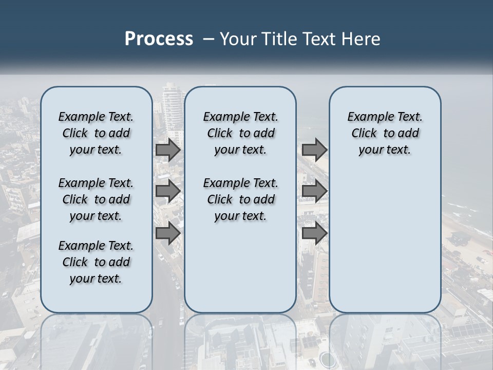 An Aerial View Of A City With The Ocean In The Background PowerPoint Template