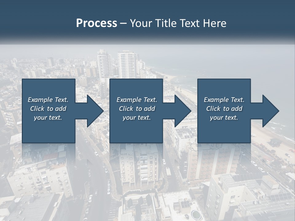 An Aerial View Of A City With The Ocean In The Background PowerPoint Template