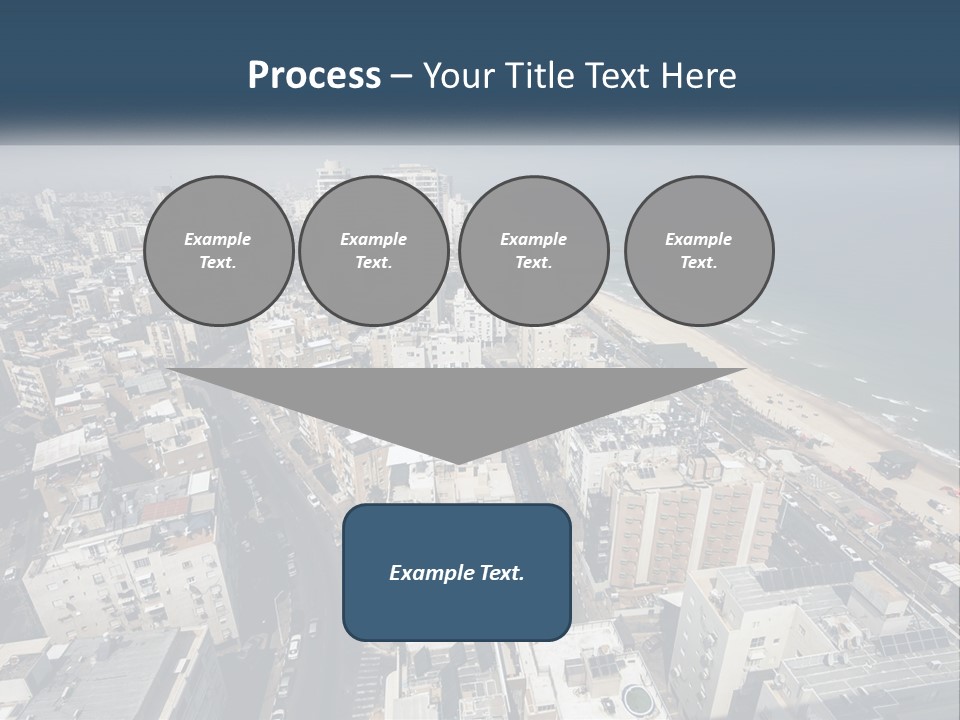 An Aerial View Of A City With The Ocean In The Background PowerPoint Template