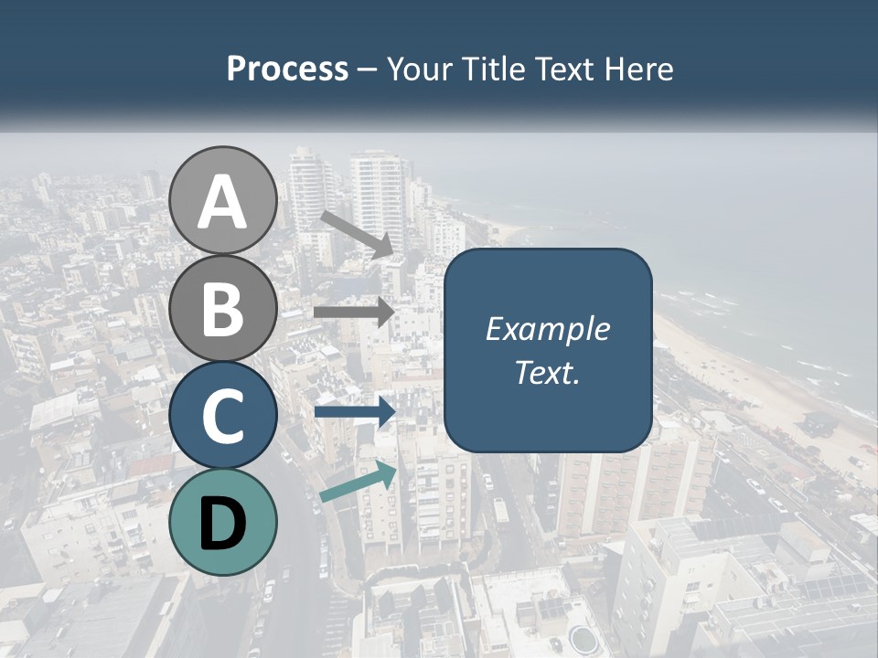 An Aerial View Of A City With The Ocean In The Background PowerPoint Template