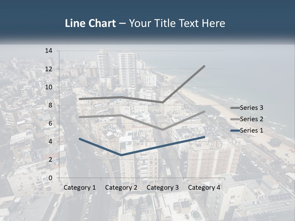 An Aerial View Of A City With The Ocean In The Background PowerPoint Template