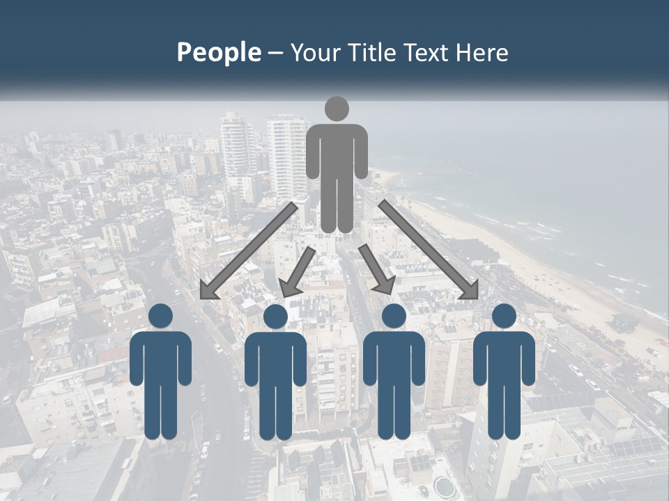 An Aerial View Of A City With The Ocean In The Background PowerPoint Template