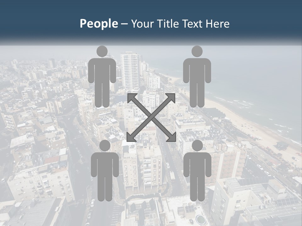 An Aerial View Of A City With The Ocean In The Background PowerPoint Template