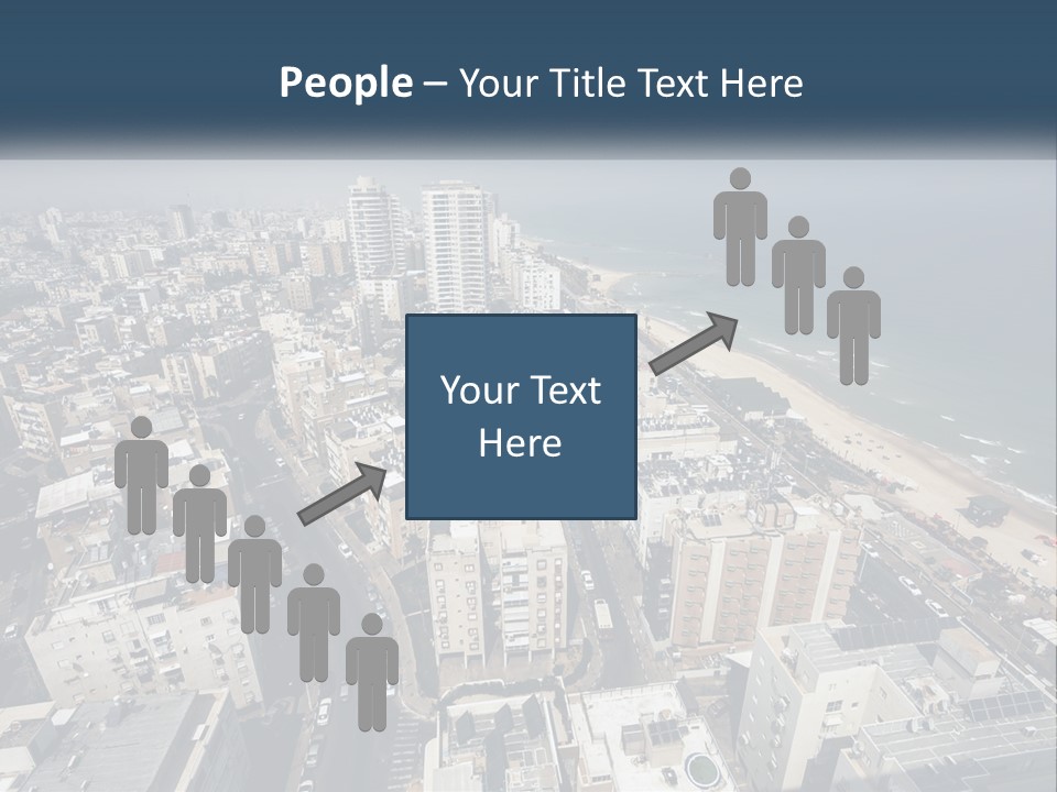 An Aerial View Of A City With The Ocean In The Background PowerPoint Template