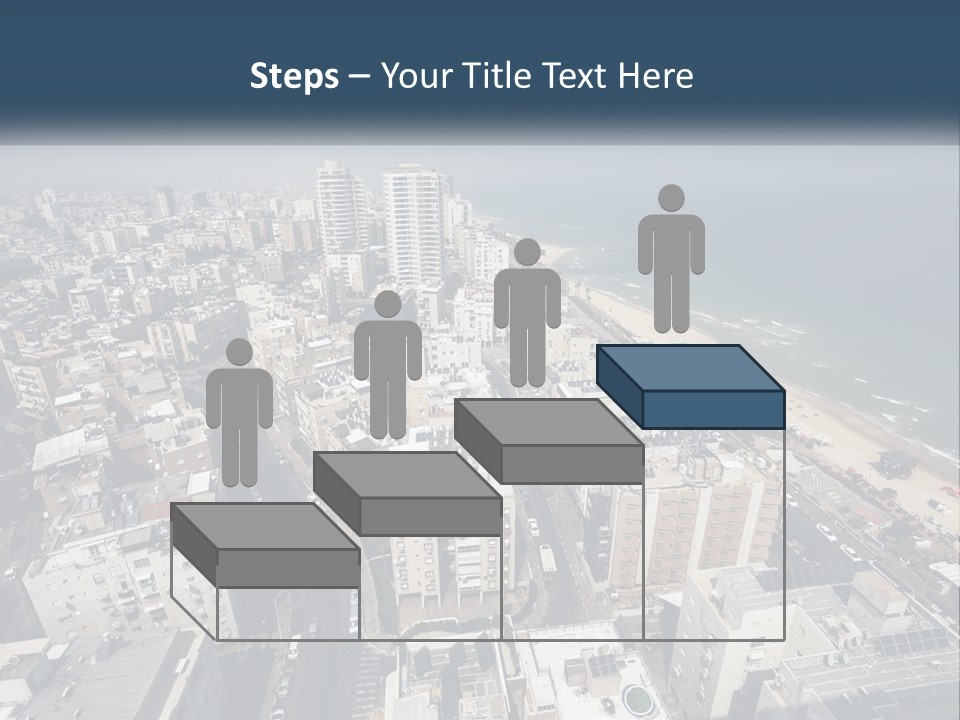 An Aerial View Of A City With The Ocean In The Background PowerPoint Template