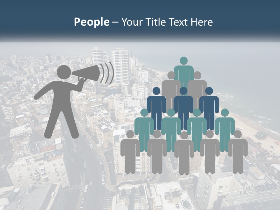 An Aerial View Of A City With The Ocean In The Background PowerPoint Template