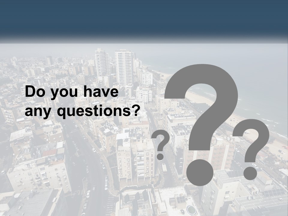 An Aerial View Of A City With The Ocean In The Background PowerPoint Template