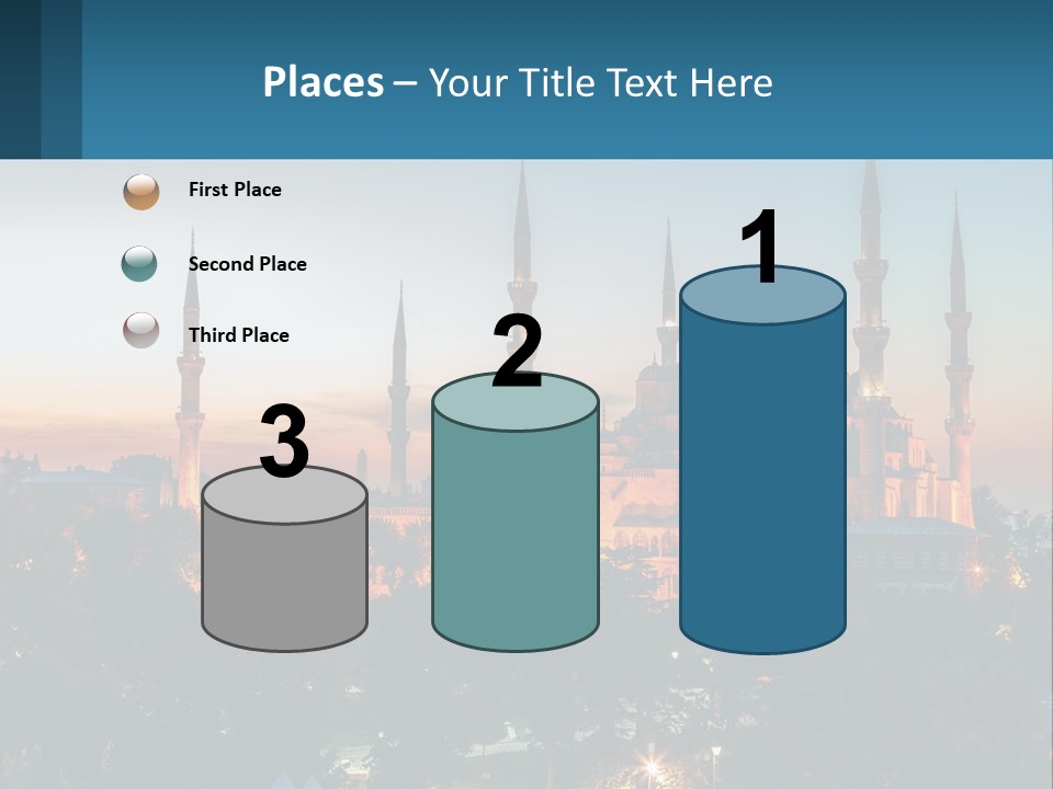 A Picture Of A Building With A Sky Background PowerPoint Template