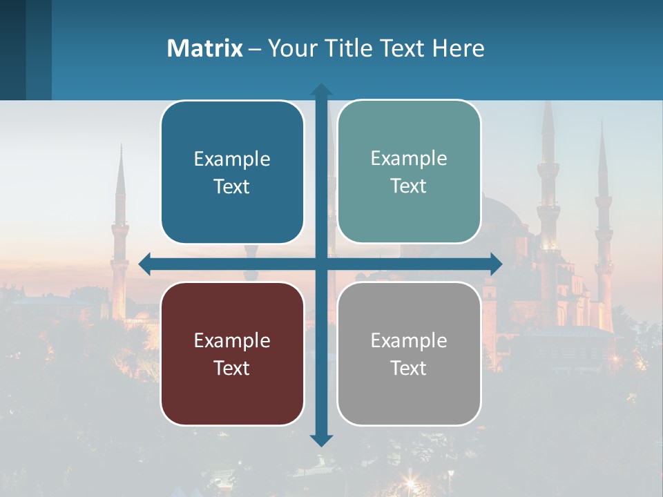 A Picture Of A Building With A Sky Background PowerPoint Template