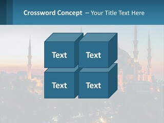 A Picture Of A Building With A Sky Background PowerPoint Template