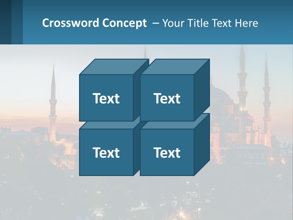 A Picture Of A Building With A Sky Background PowerPoint Template