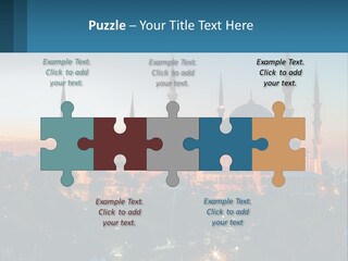 A Picture Of A Building With A Sky Background PowerPoint Template