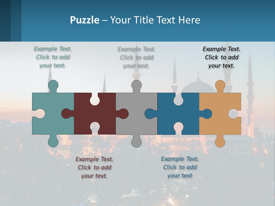 A Picture Of A Building With A Sky Background PowerPoint Template