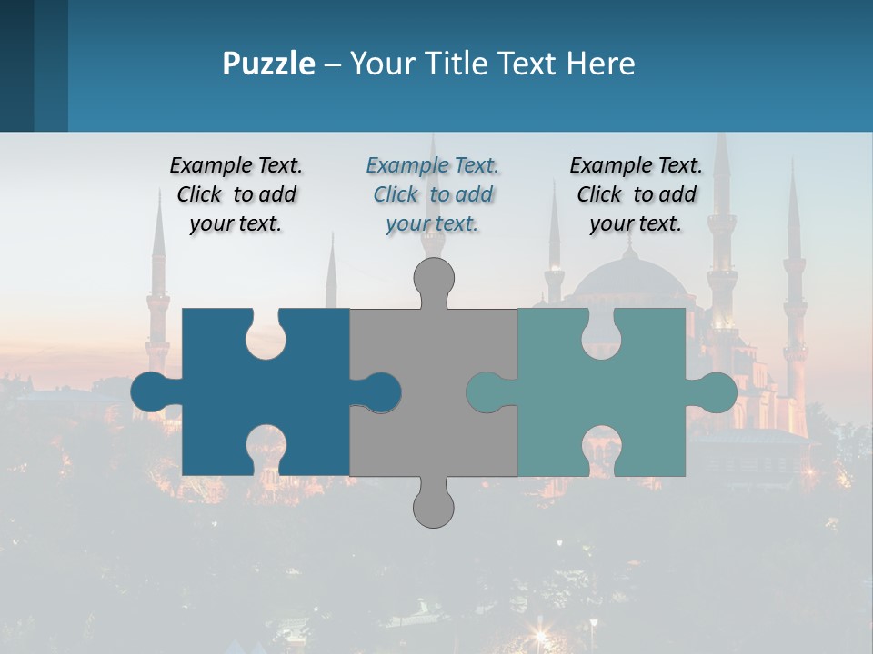 A Picture Of A Building With A Sky Background PowerPoint Template