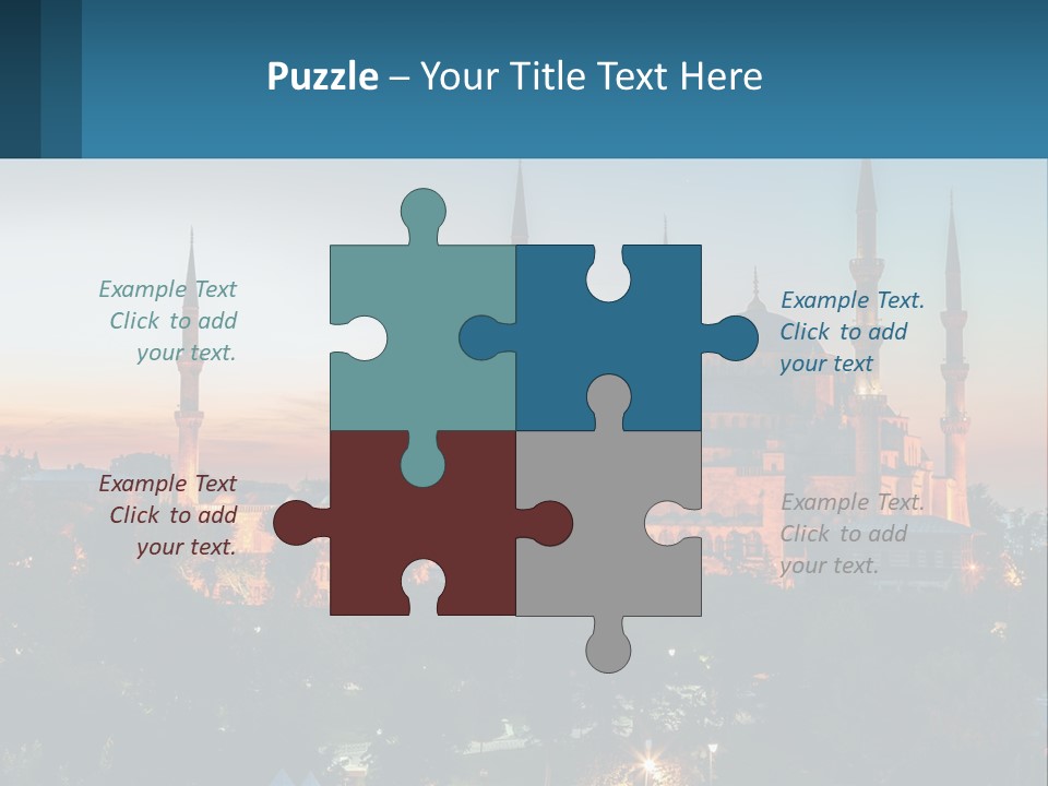 A Picture Of A Building With A Sky Background PowerPoint Template