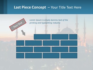 A Picture Of A Building With A Sky Background PowerPoint Template