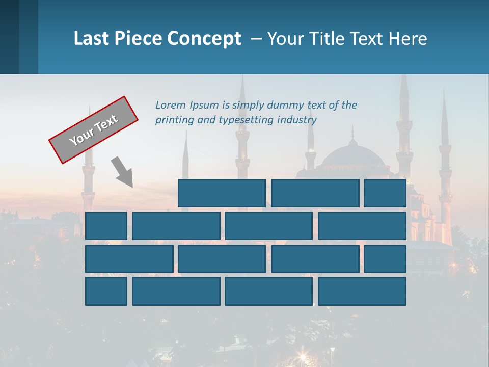 A Picture Of A Building With A Sky Background PowerPoint Template