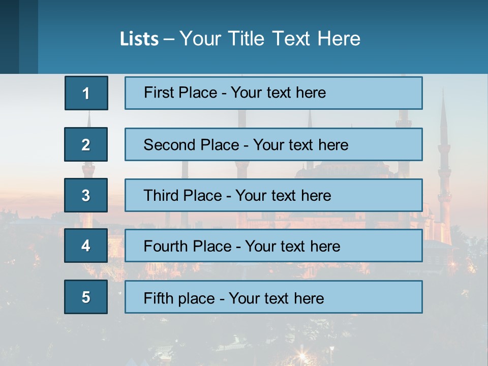 A Picture Of A Building With A Sky Background PowerPoint Template