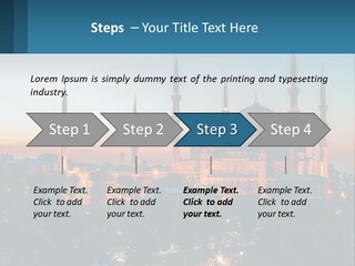 A Picture Of A Building With A Sky Background PowerPoint Template
