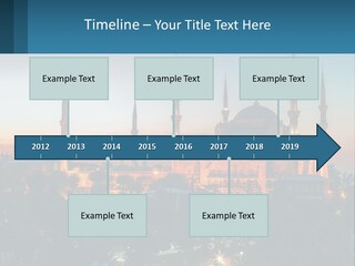 A Picture Of A Building With A Sky Background PowerPoint Template